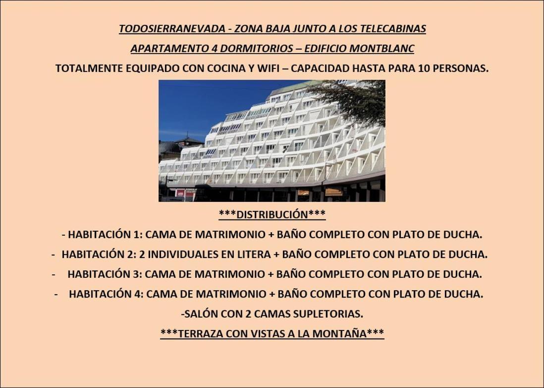 Todosierranevada Zona Baja - Apartamentos De 4 Dormitorios - Junto A Los Telecabinas Sierra Nevada Rom bilde